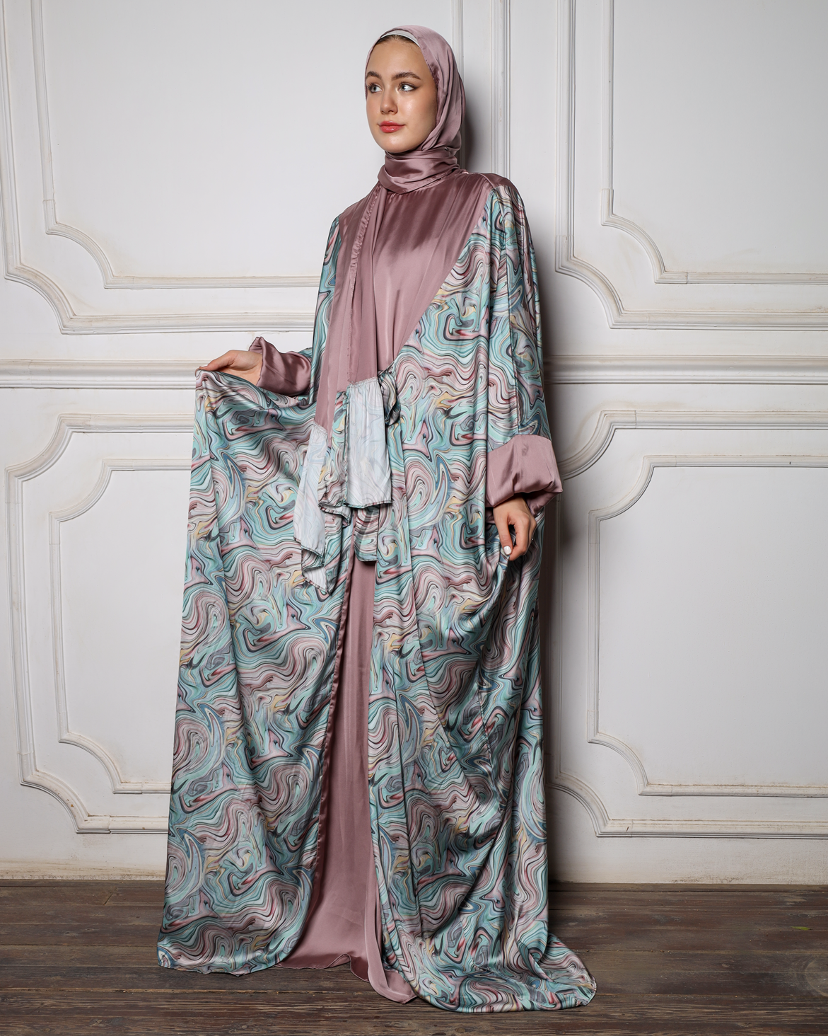 Marble mix silk Satin Essdal