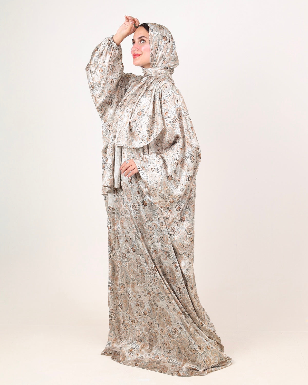 Paris Style Printed Silk Satin Essdal
