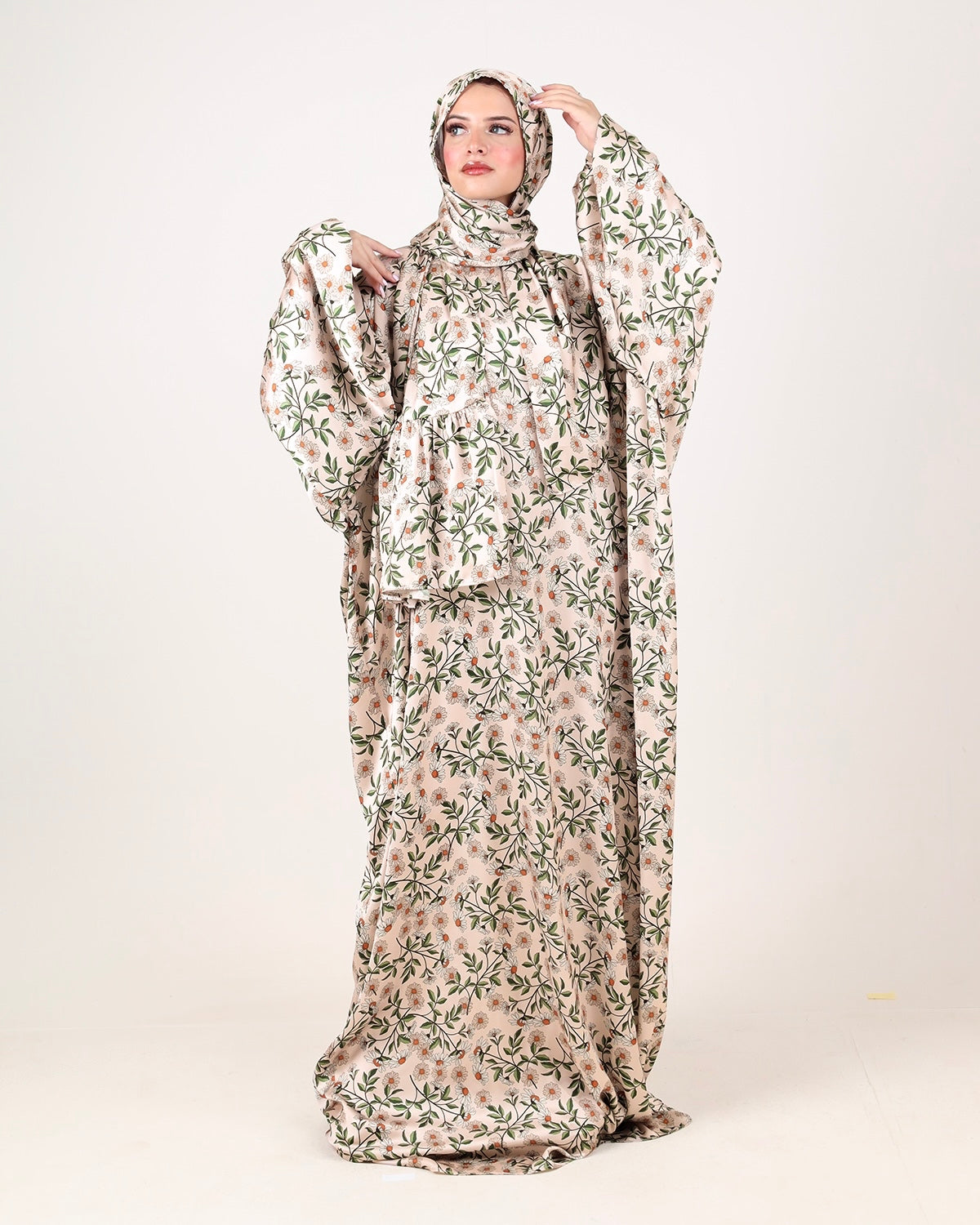 Angel Dream Printed Silk Satin Essdal
