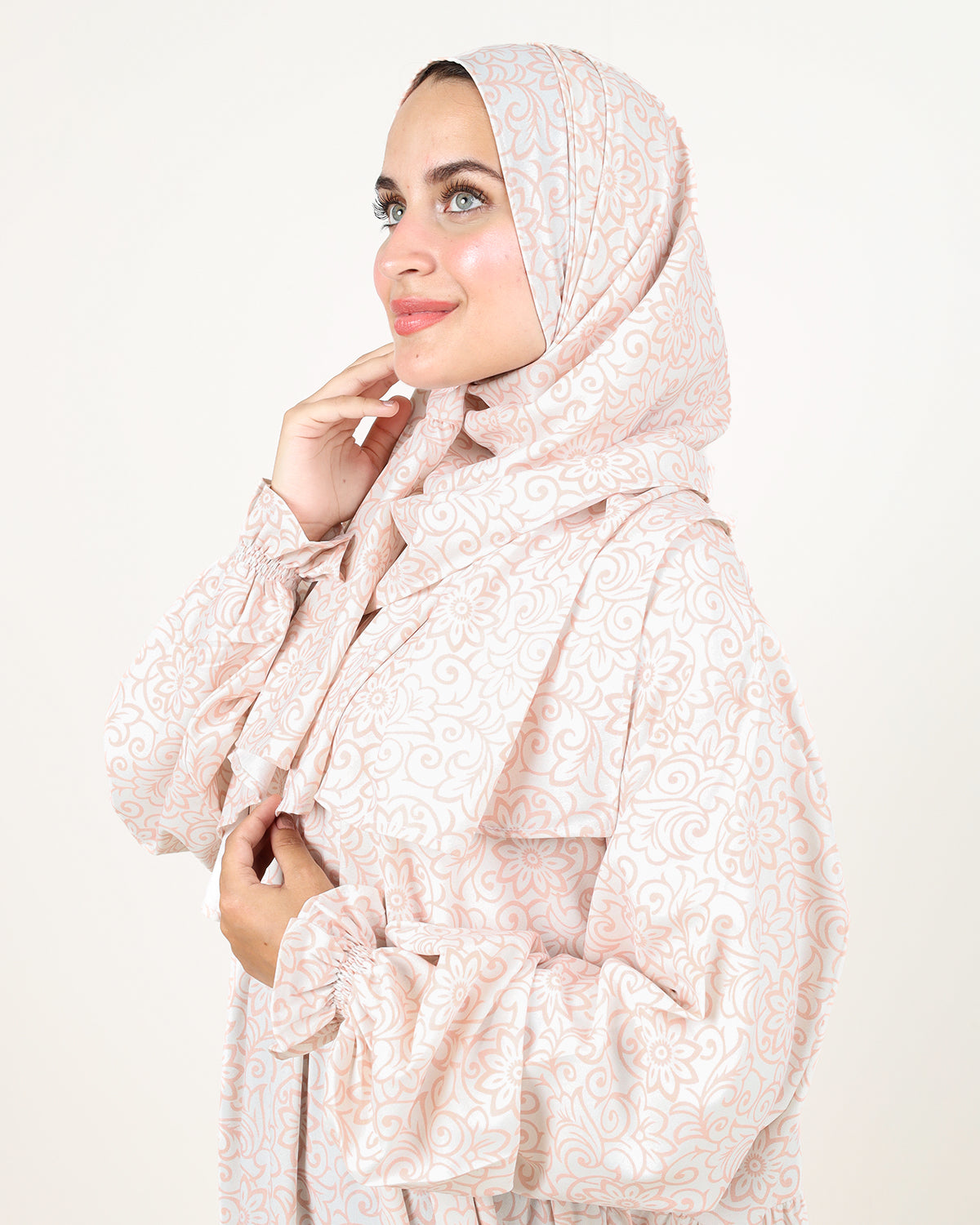 Arabesque Nude Printed Crepe Essdal