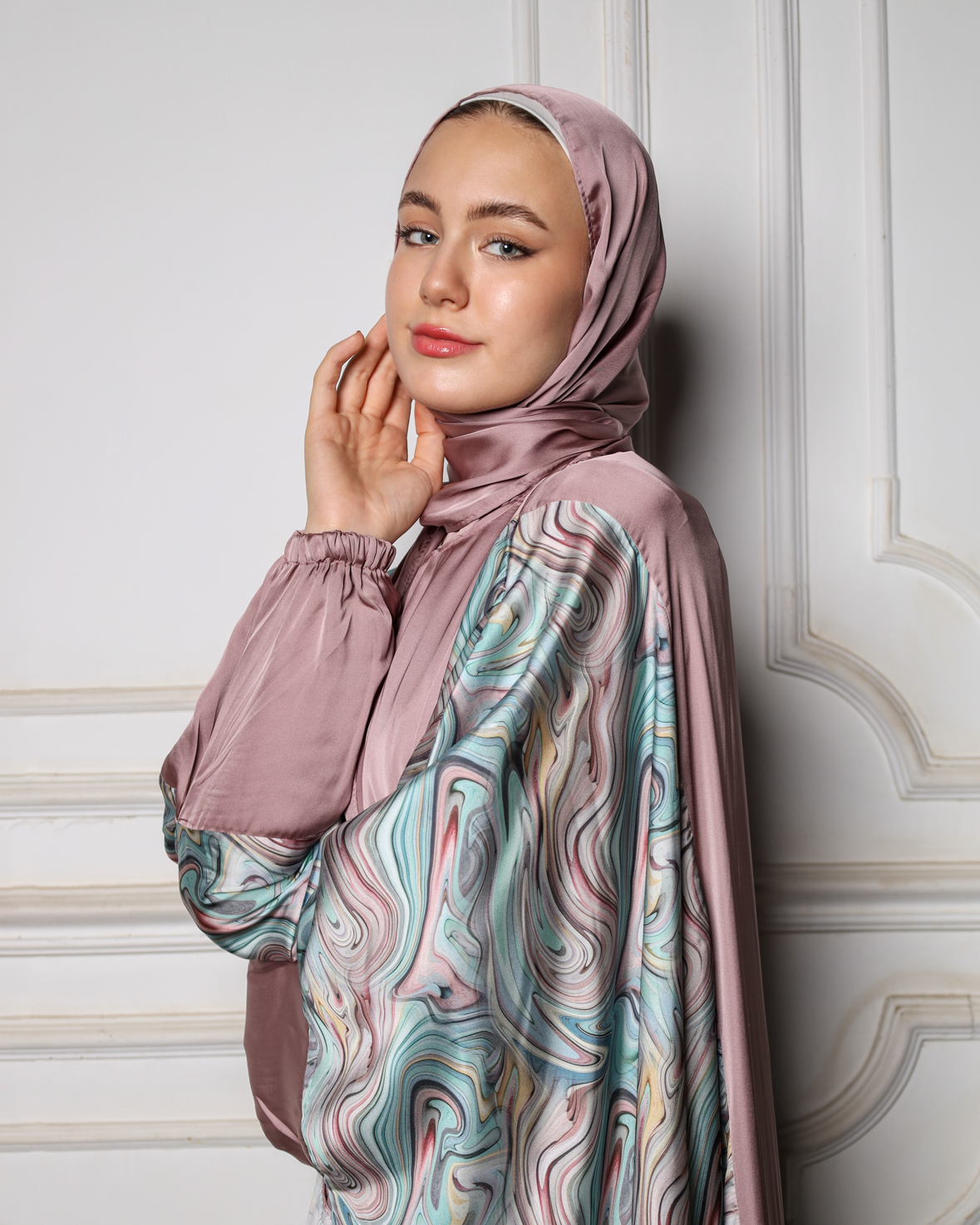 Marble mix silk Satin Essdal