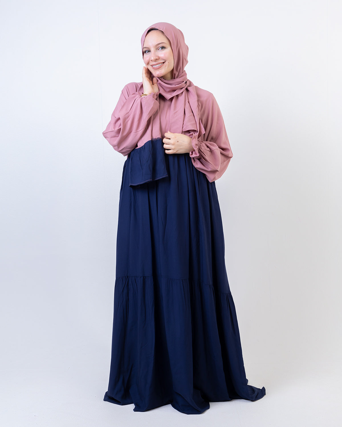 Mix and Match “ Cashmere and Navy Blue “