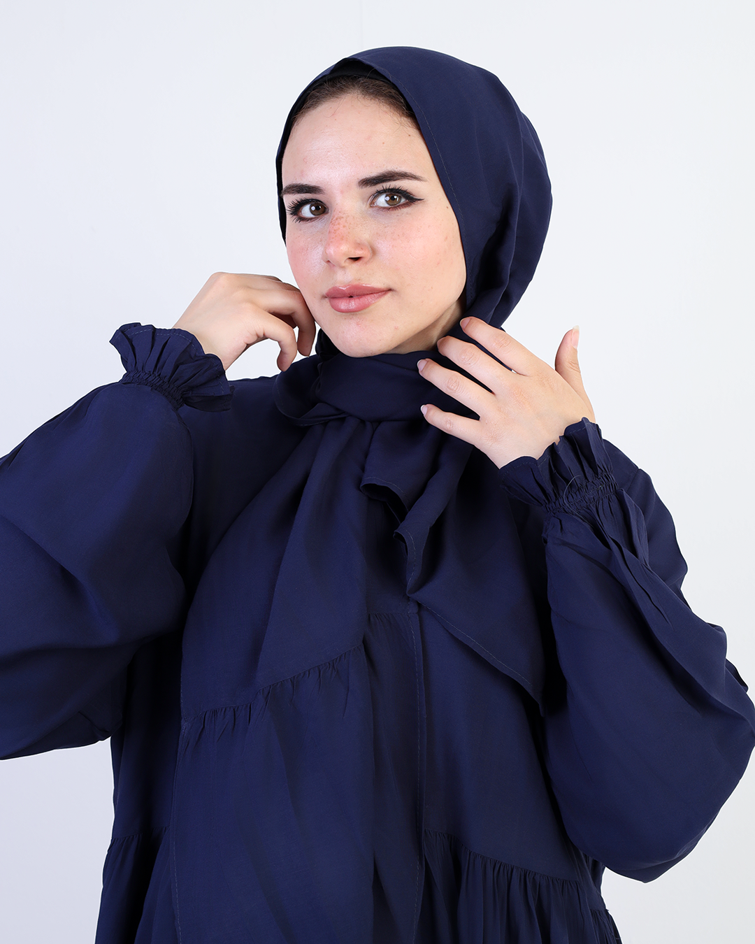 Navy blue Essdal-Viscose Cotton