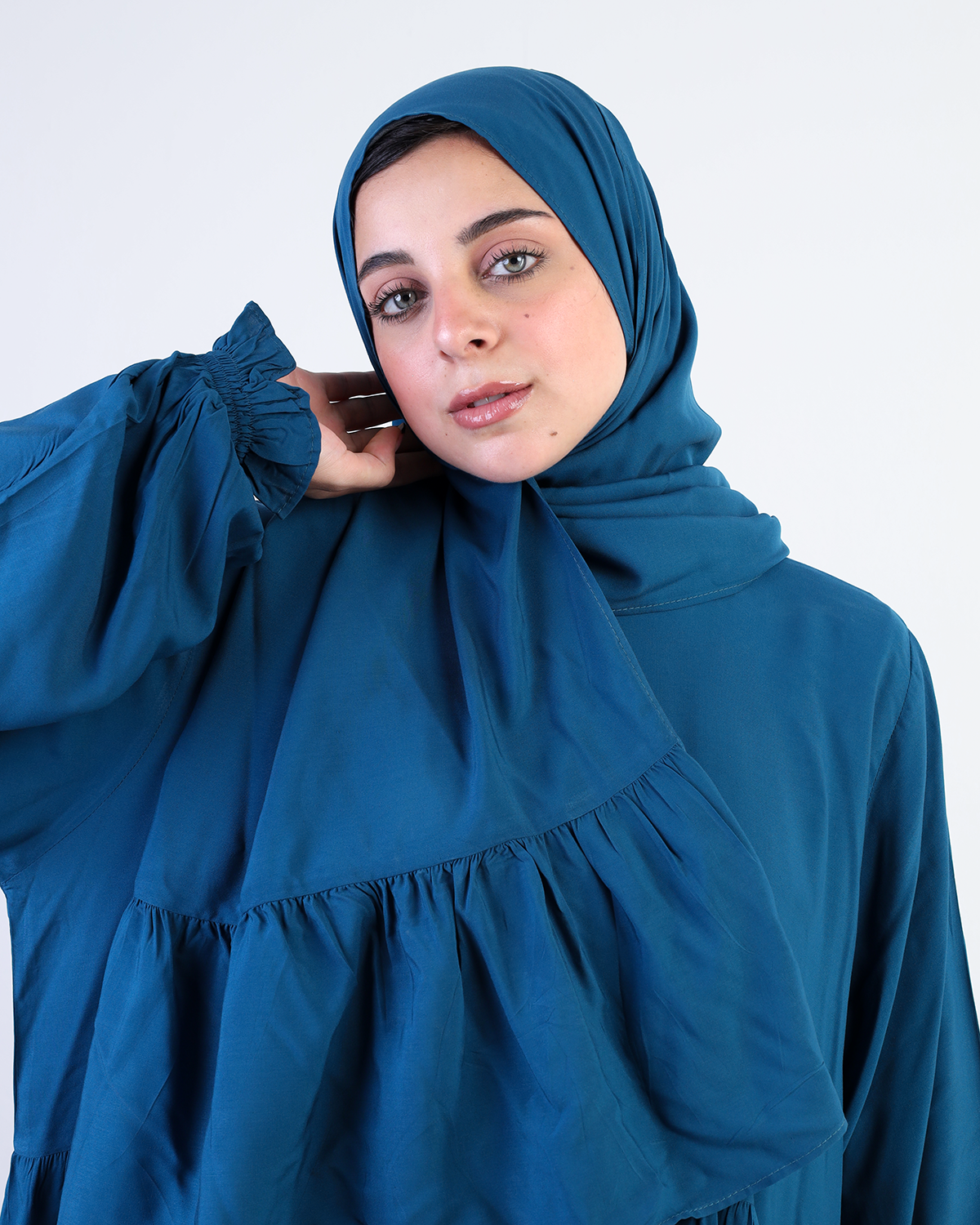 Bright Teal Essdal-Viscose Cotton