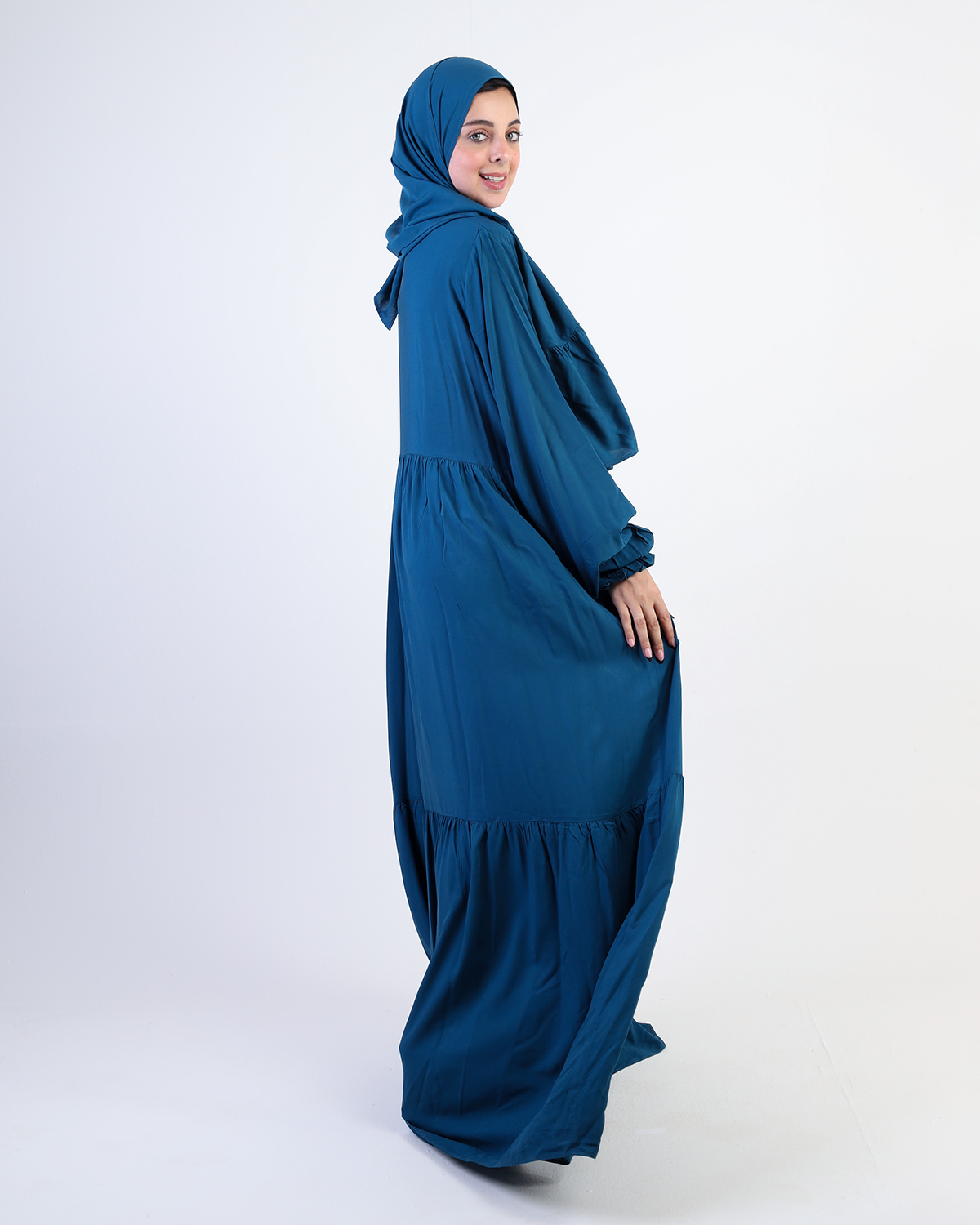 Bright Teal Essdal-Viscose Cotton