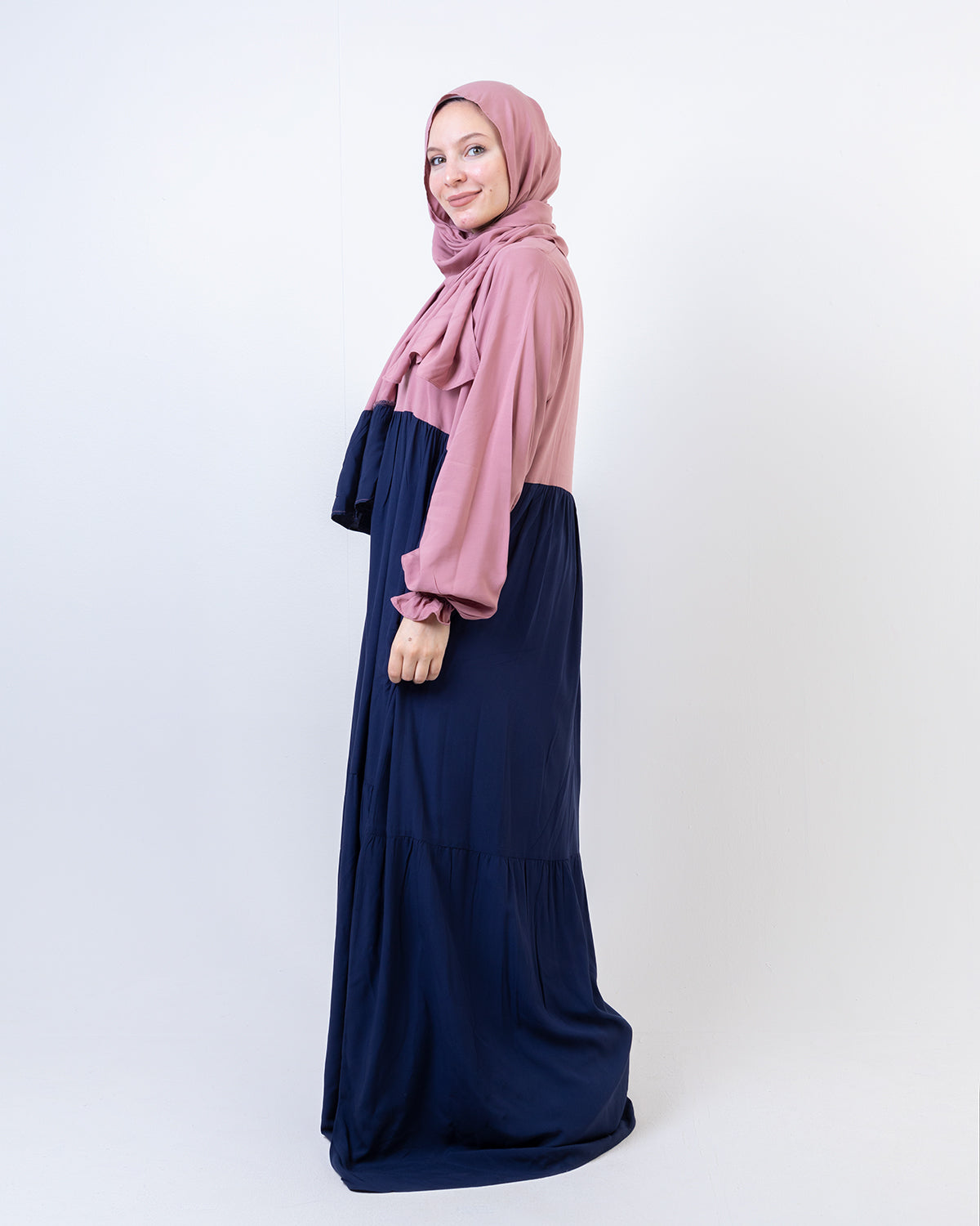 Mix and Match “ Cashmere and Navy Blue “