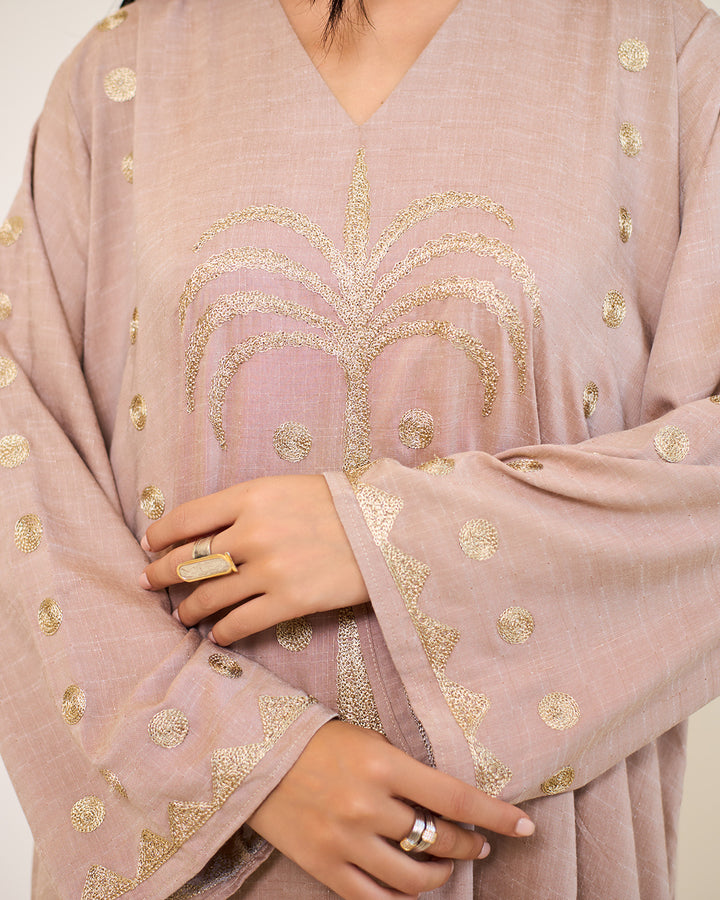 Embroidered Cotton Kaftan Dress - Tamara