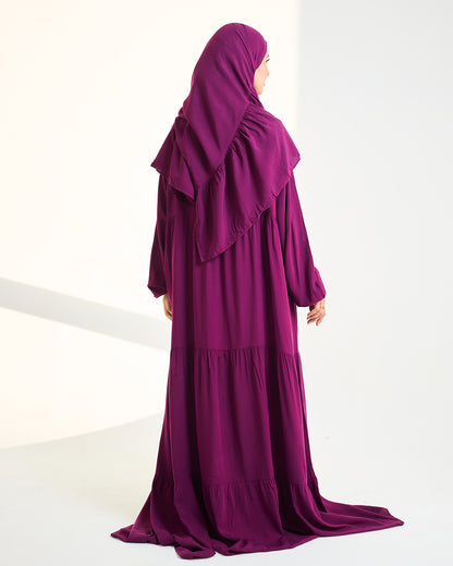 Purple Dress Essdal-Viscose Cotton