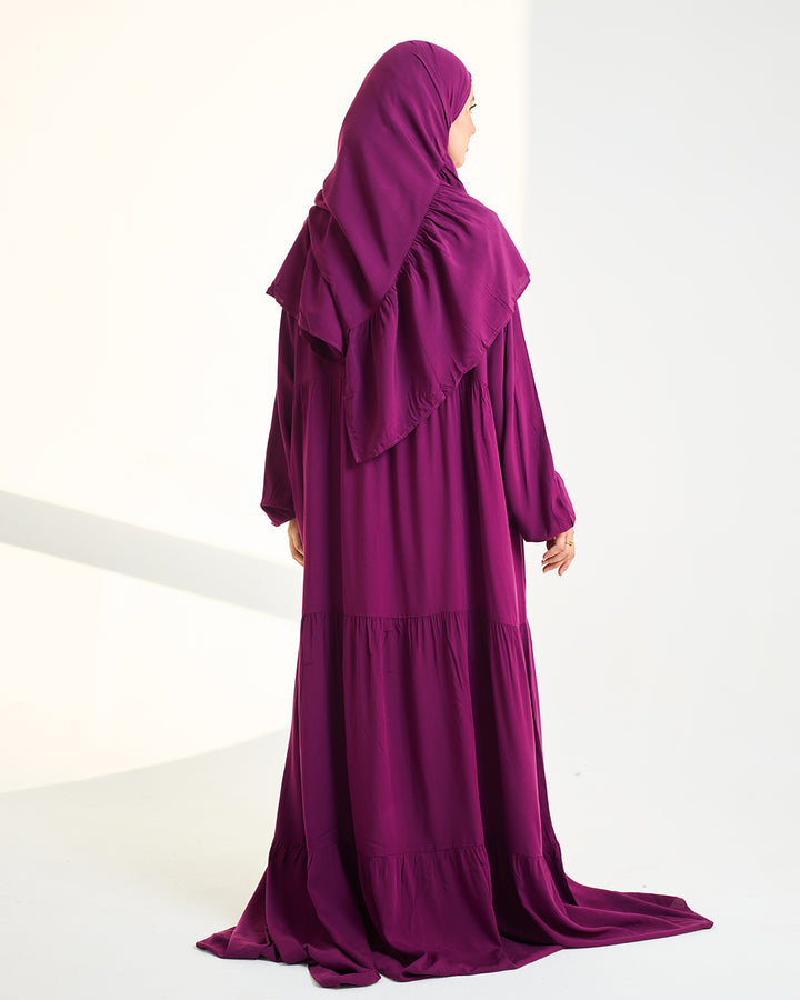 Purple Dress Essdal-Viscose Cotton