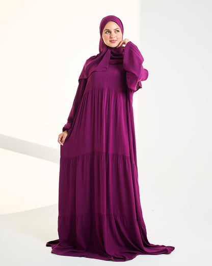 Purple Dress Essdal-Viscose Cotton
