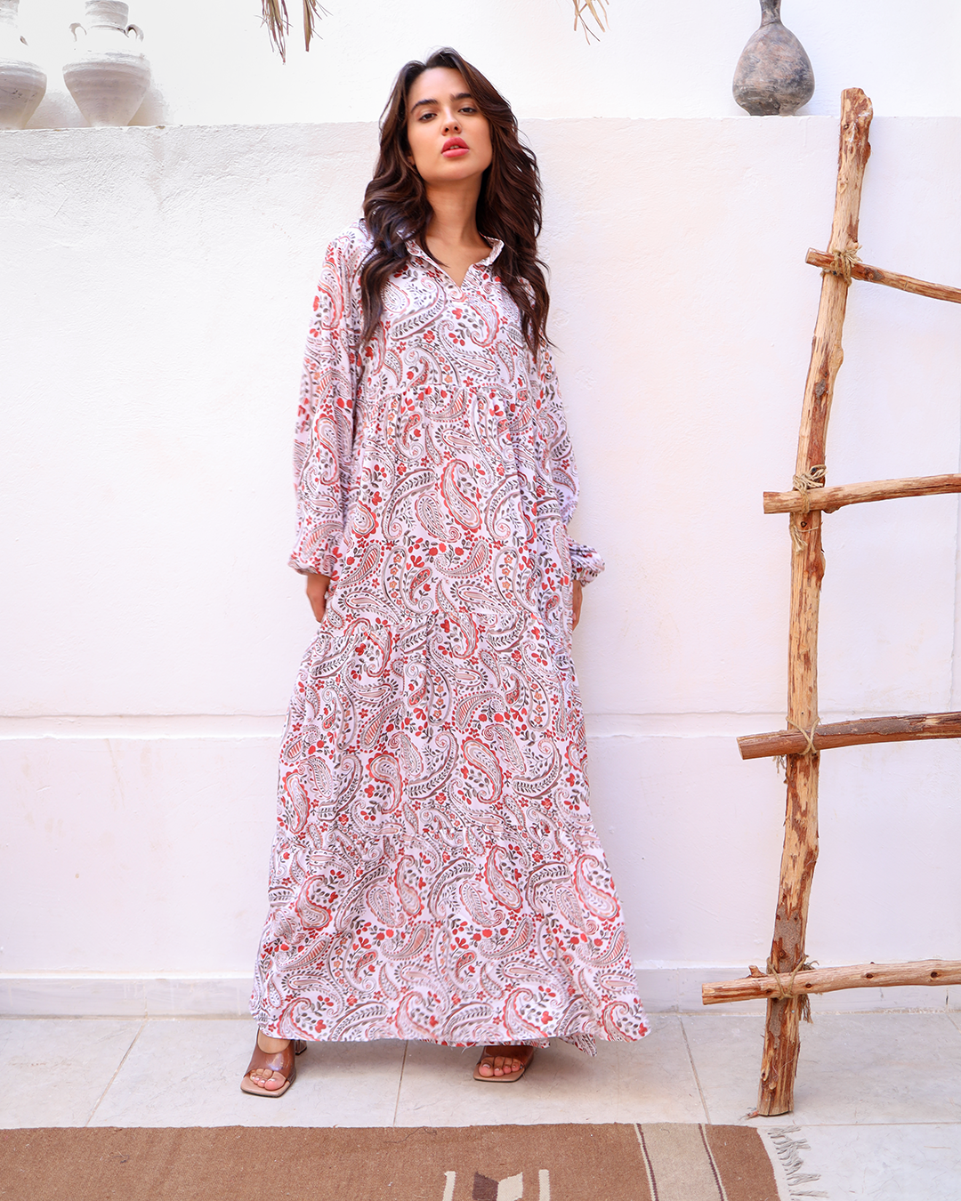 Persia Patterned Pure Cotton Dress