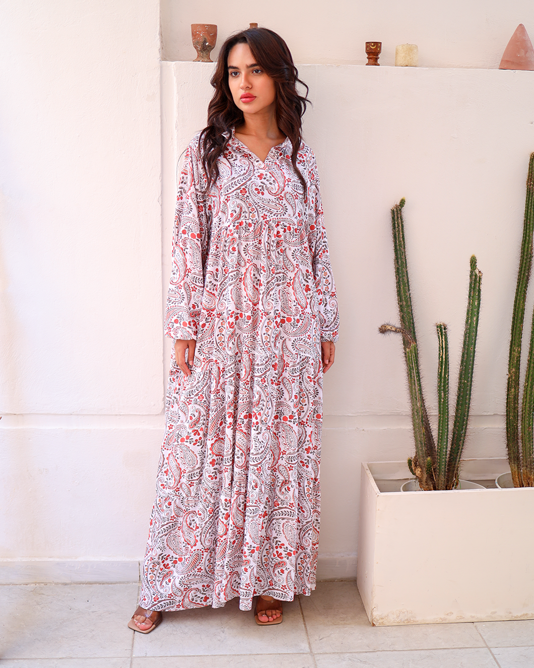 Persia Patterned Pure Cotton Dress