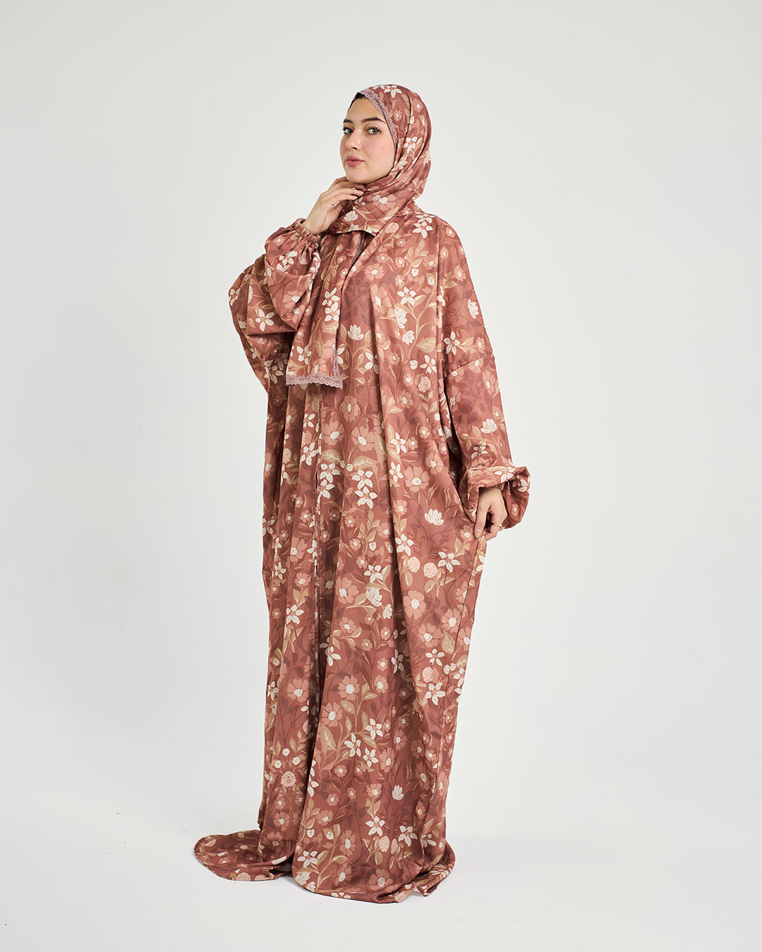 The Ankara Turkish Abaya-Zip- Front Crepe