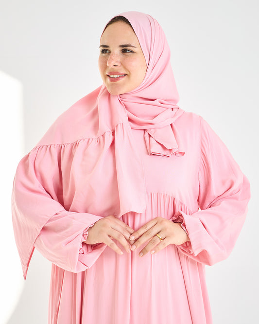 Baby Pink Dress Essdal-Viscose Cotton