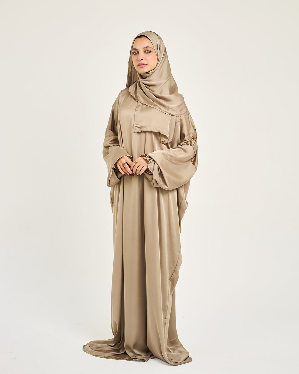 Silk Satin Basic Isdal in Soft Sage — silk satin prayer isdal, La Festiva