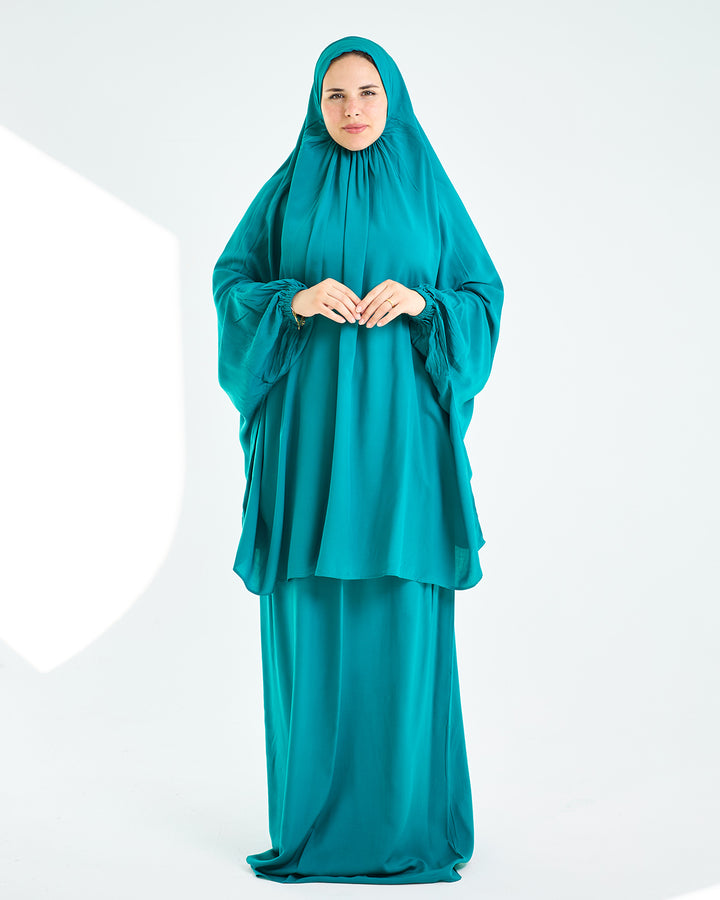 Bright Teal Two Pieces Essdal - Viscose Cotton