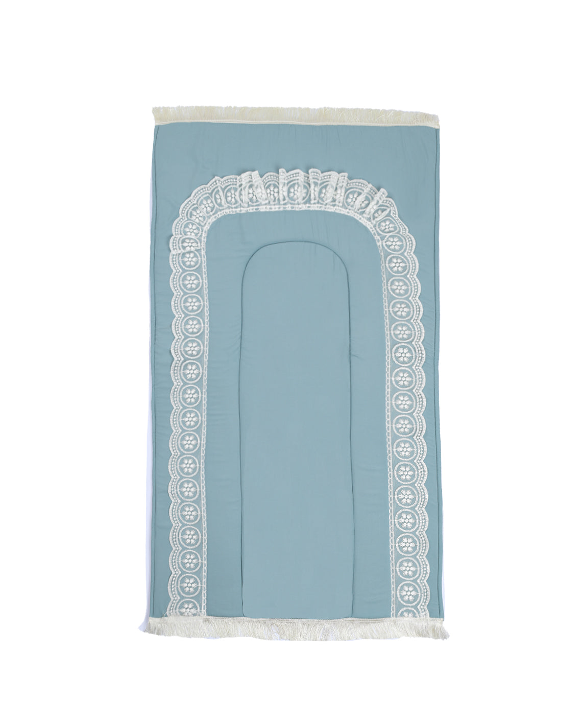 Mint Lace Embroidered Prayer Mat