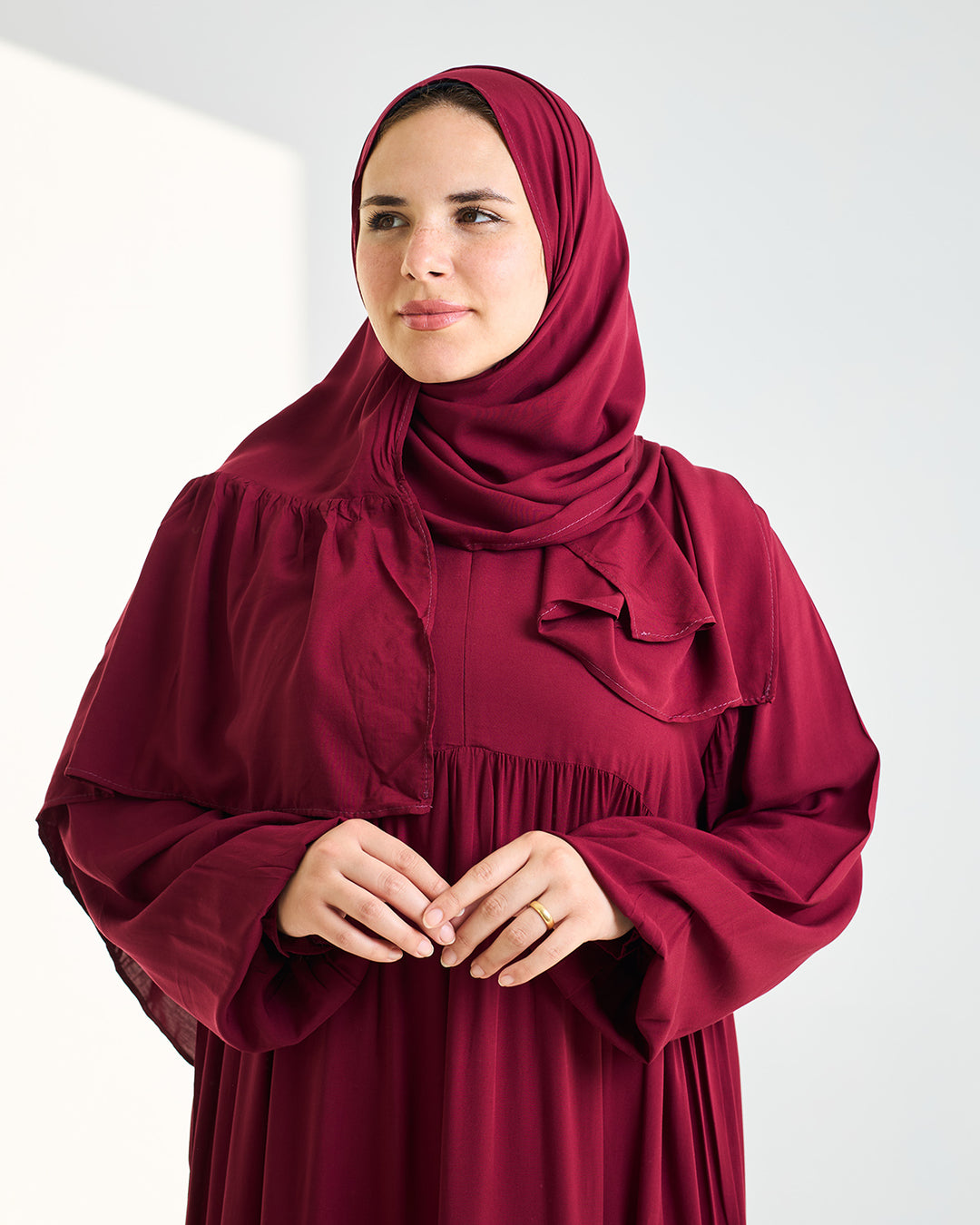 Marron Dress Essdal-Viscose Cotton