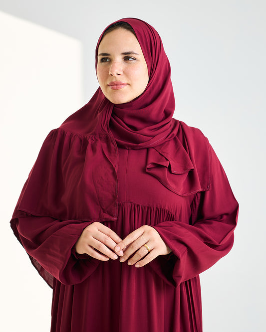 Marron Dress Essdal-Viscose Cotton