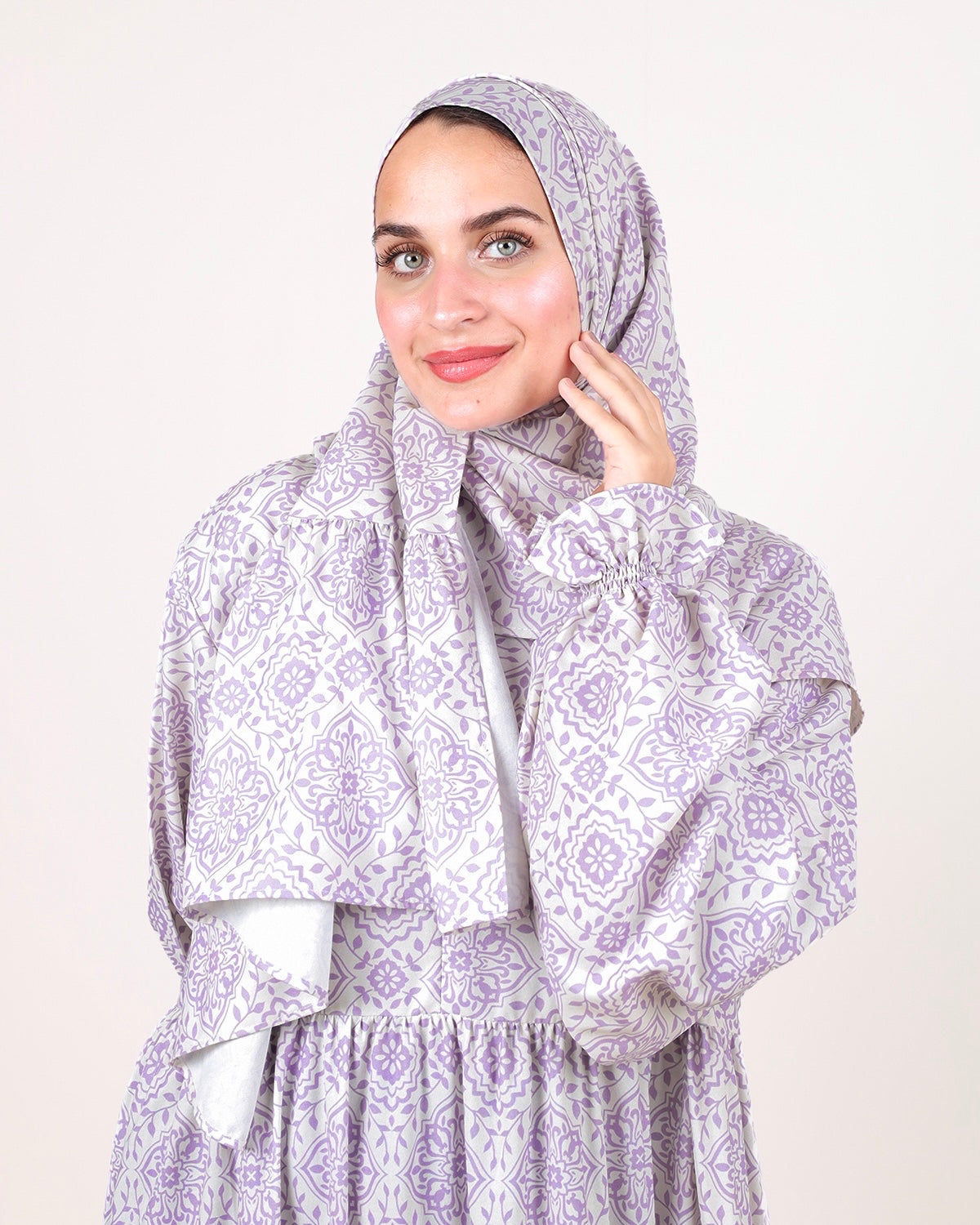 Lace and Grace Lavender Printed Crepe Essdal