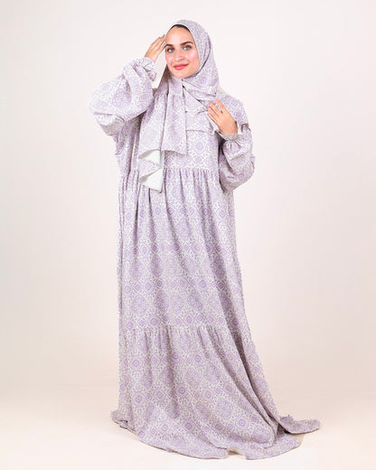 Lace and Grace Lavender Printed Crepe Essdal