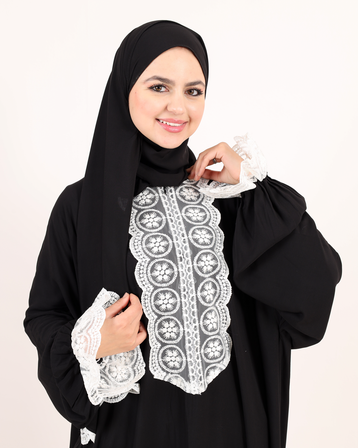 Black Lace Embroidered Essdal
