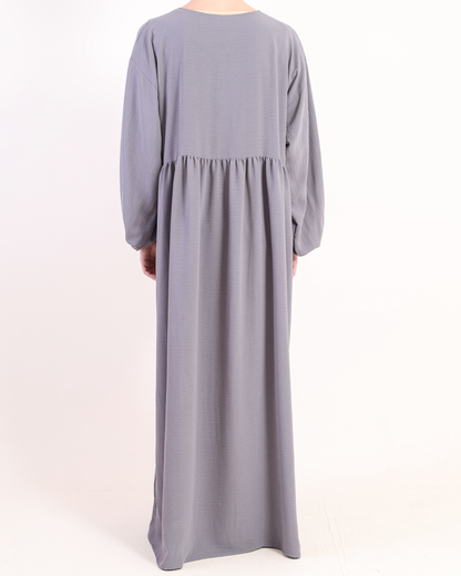 Light Grey French Abbaya