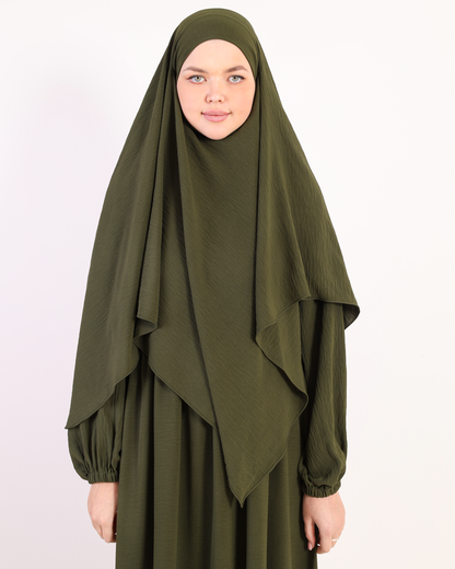 Olive Green French Hijab