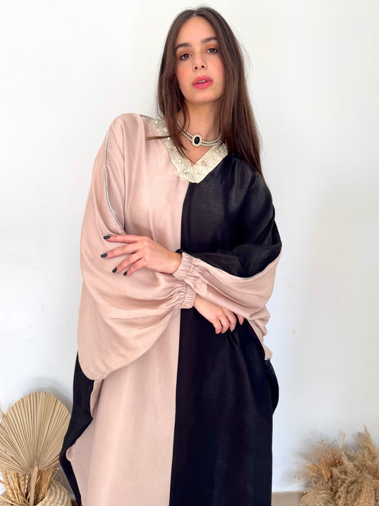 Double Glam “ Black and Powder Rose “