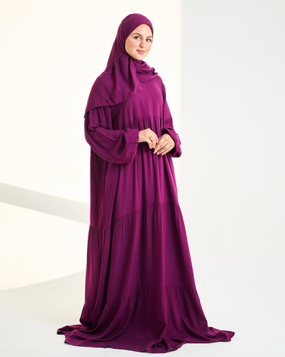 Purple Dress Essdal-Viscose Cotton
