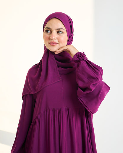 Purple Dress Essdal-Viscose Cotton