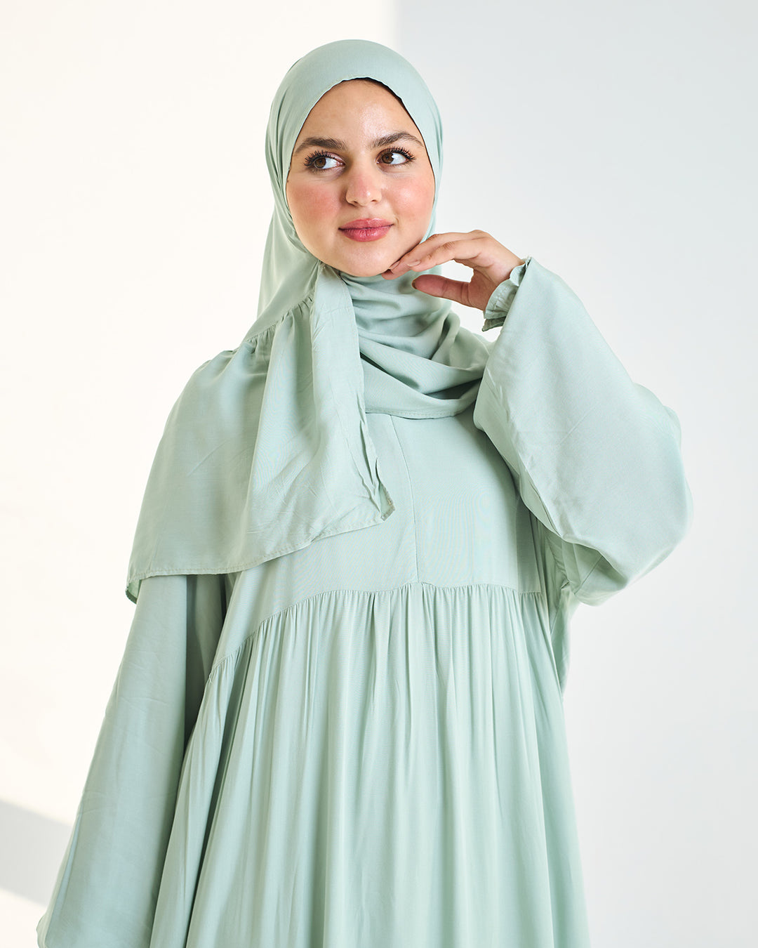 Baby Mint Dress Essdal-Viscose Cotton