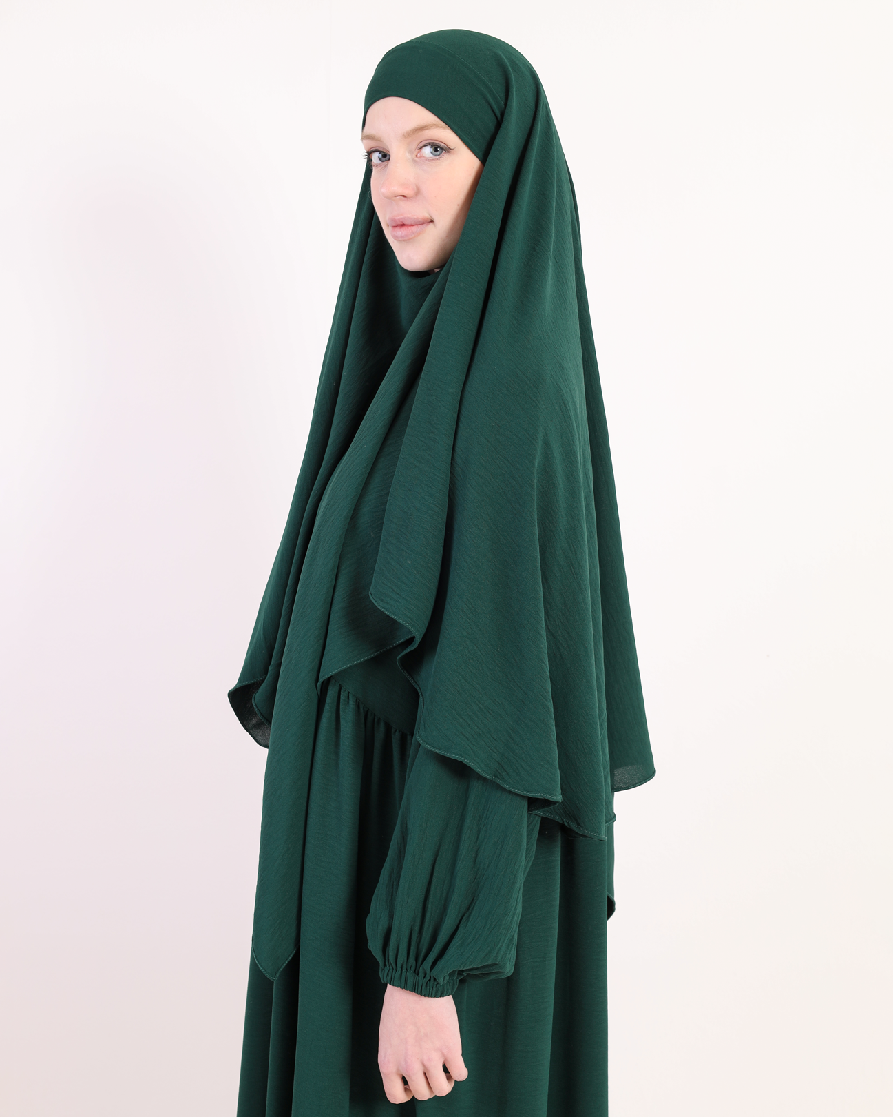 Royal Green French Hijab