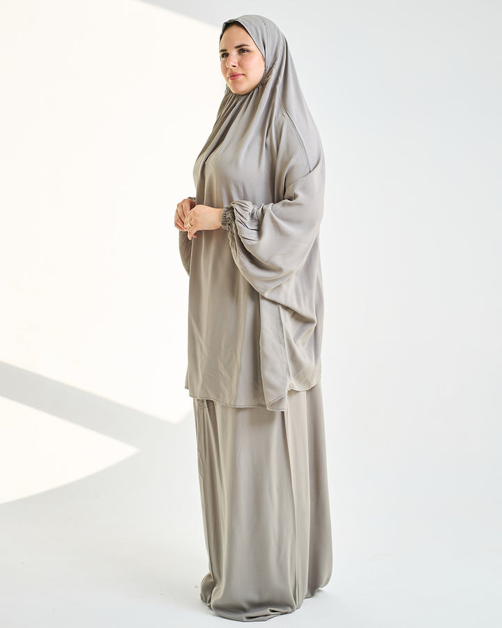 Light Grey Two Pieces Essdal - Viscose Cotton
