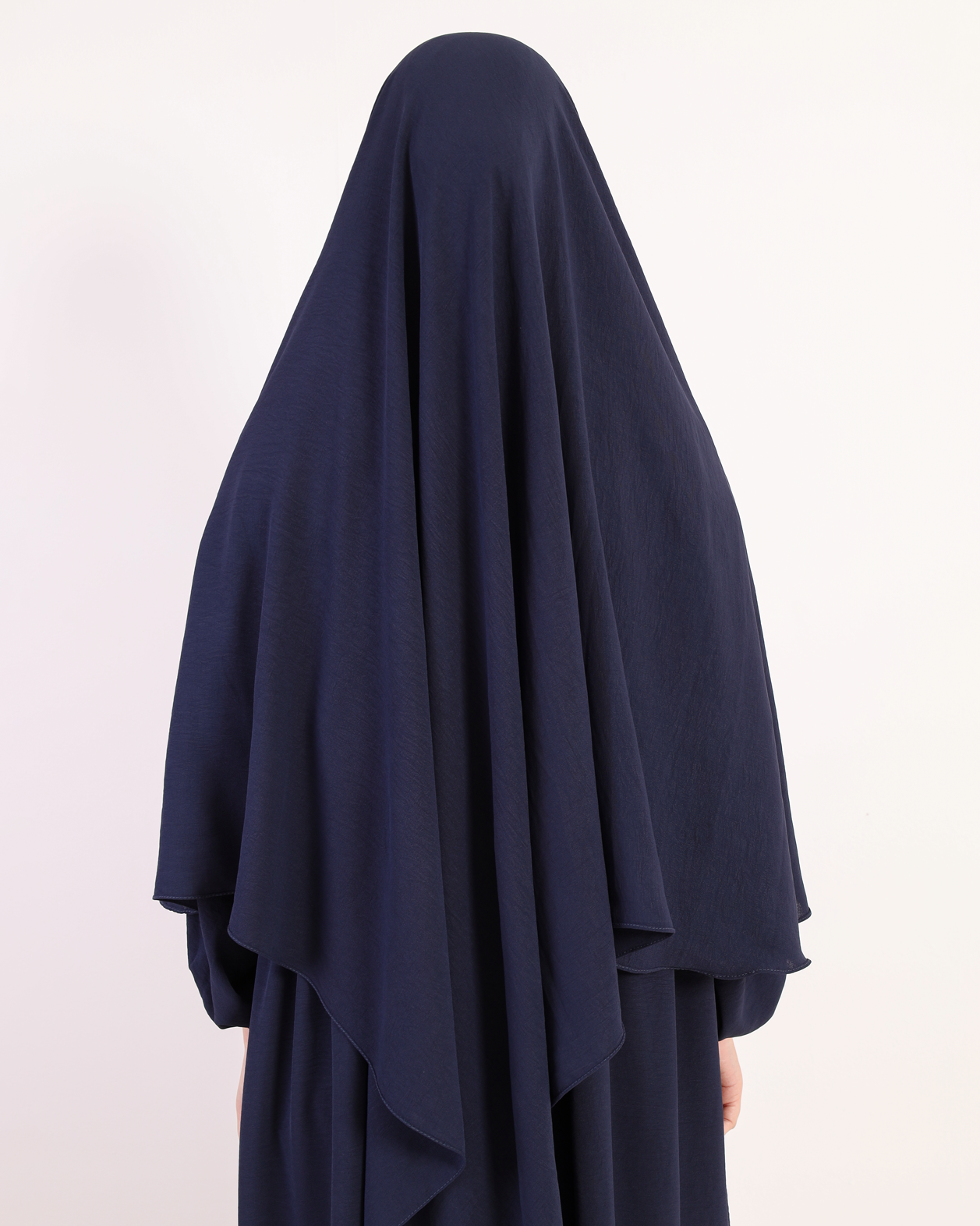 Navy Blue French Hijab